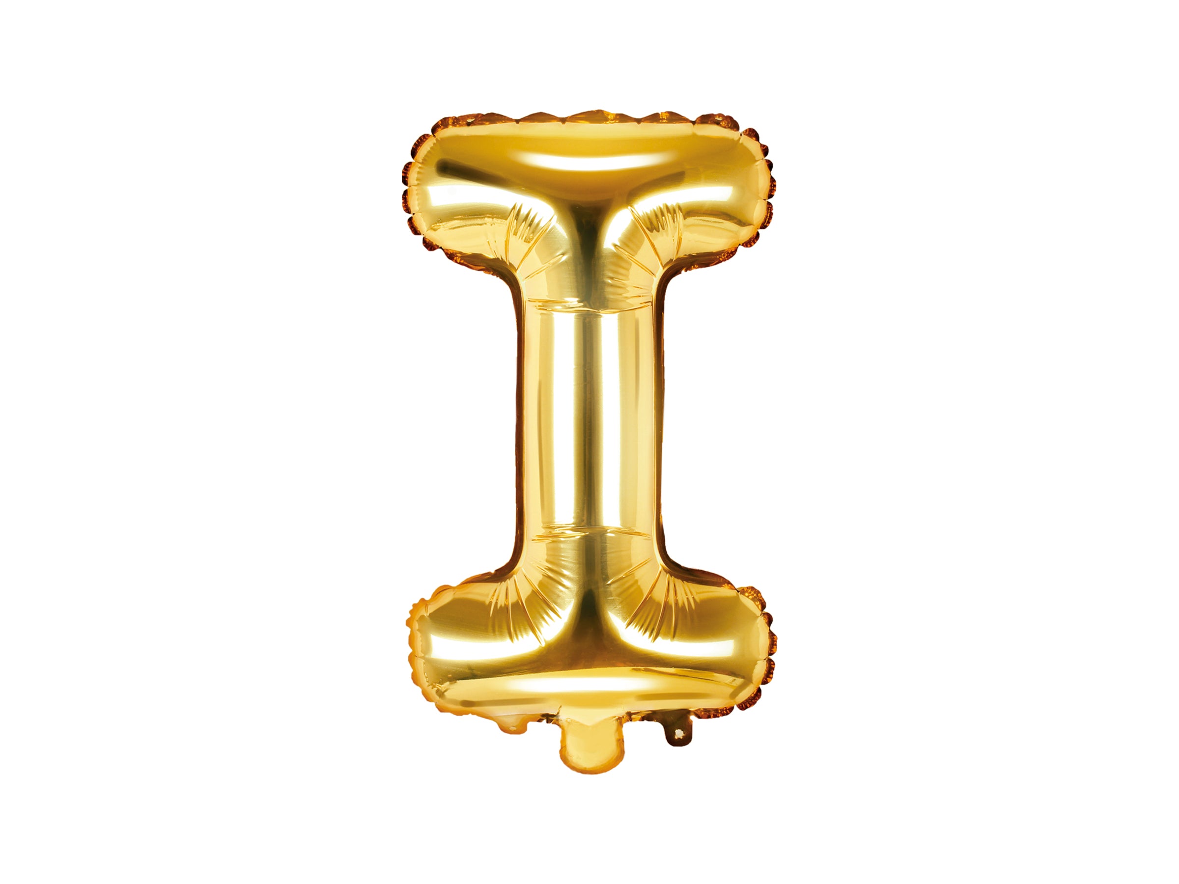 Ballon aluminium lettre I doré