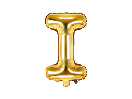 Ballon aluminium lettre I doré