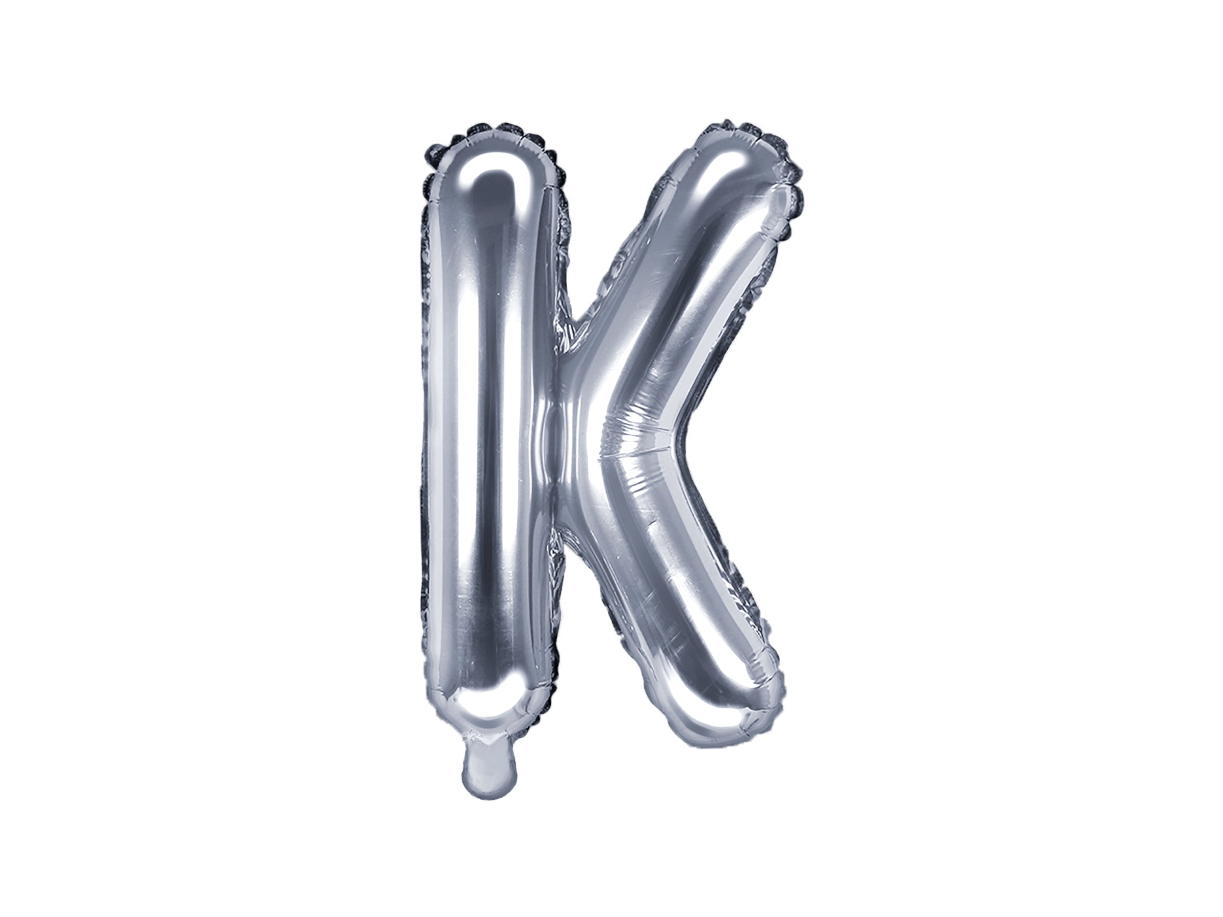 Ballon aluminium lettre K argenté