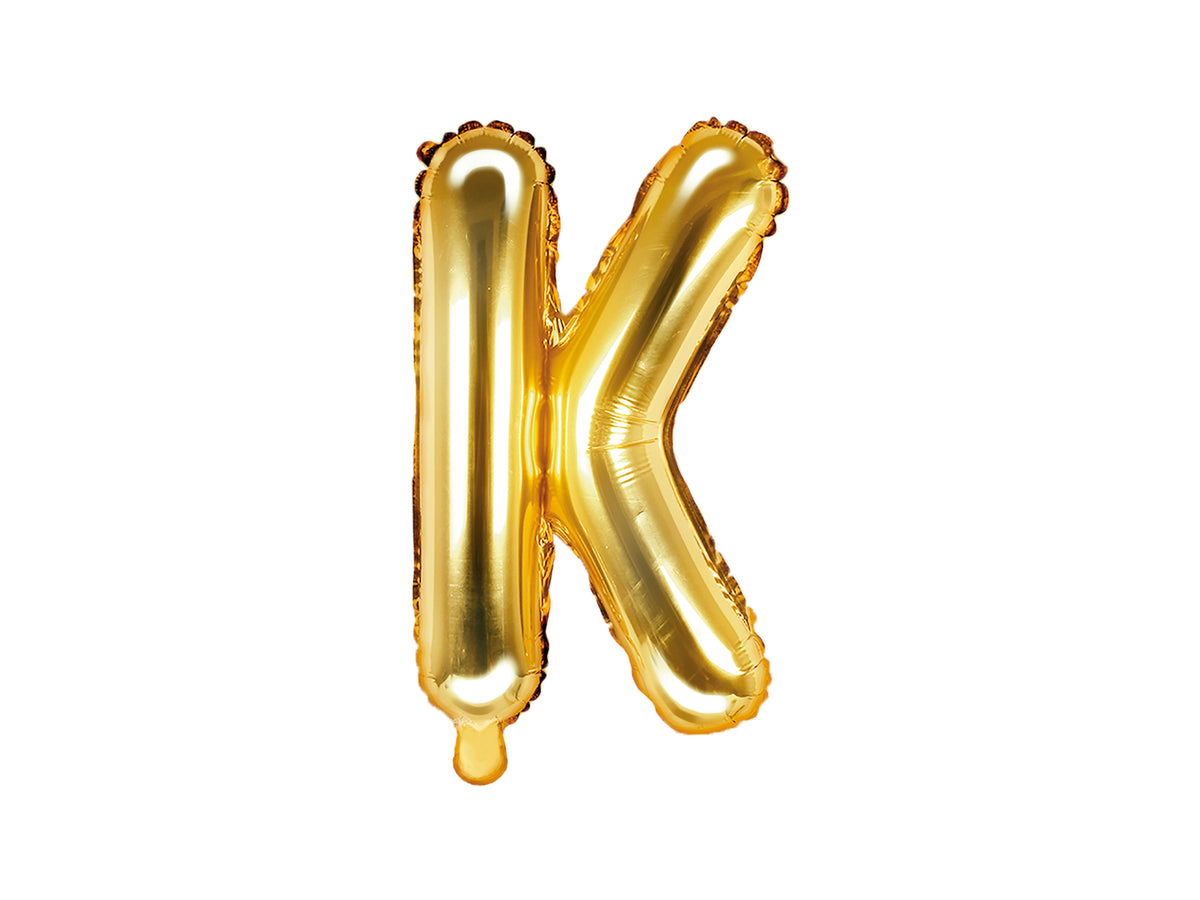 Ballon aluminium lettre K doré
