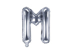 Ballon aluminium lettre M argenté