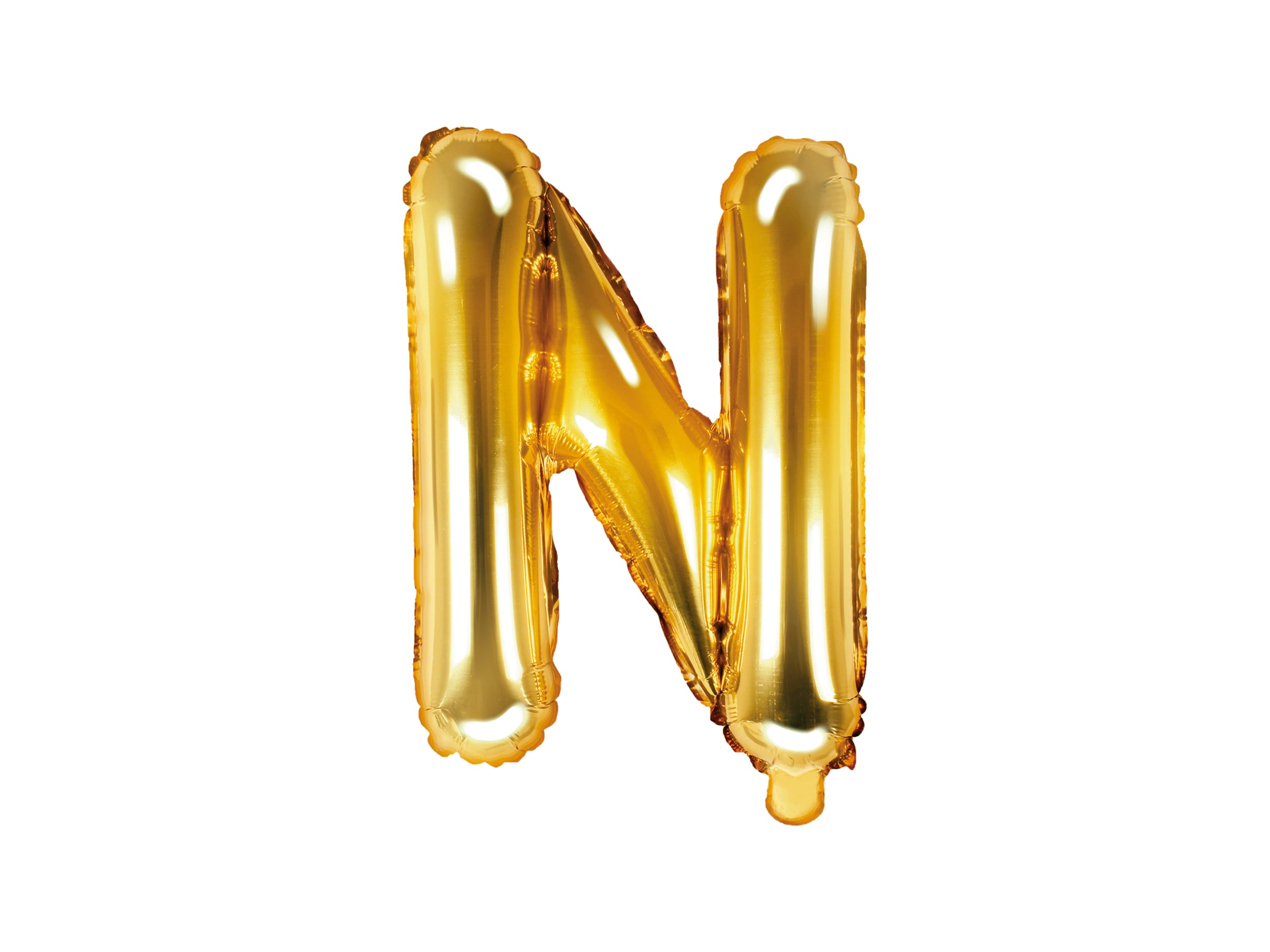 Ballon aluminium lettre N doré
