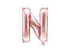 Ballon aluminium lettre N rose gold