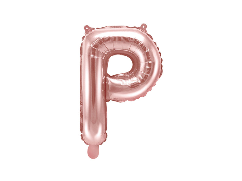 Ballon aluminium lettre P rose gold