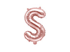 Ballon aluminium lettre S rose gold