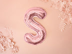 Ballon aluminium lettre S rose gold