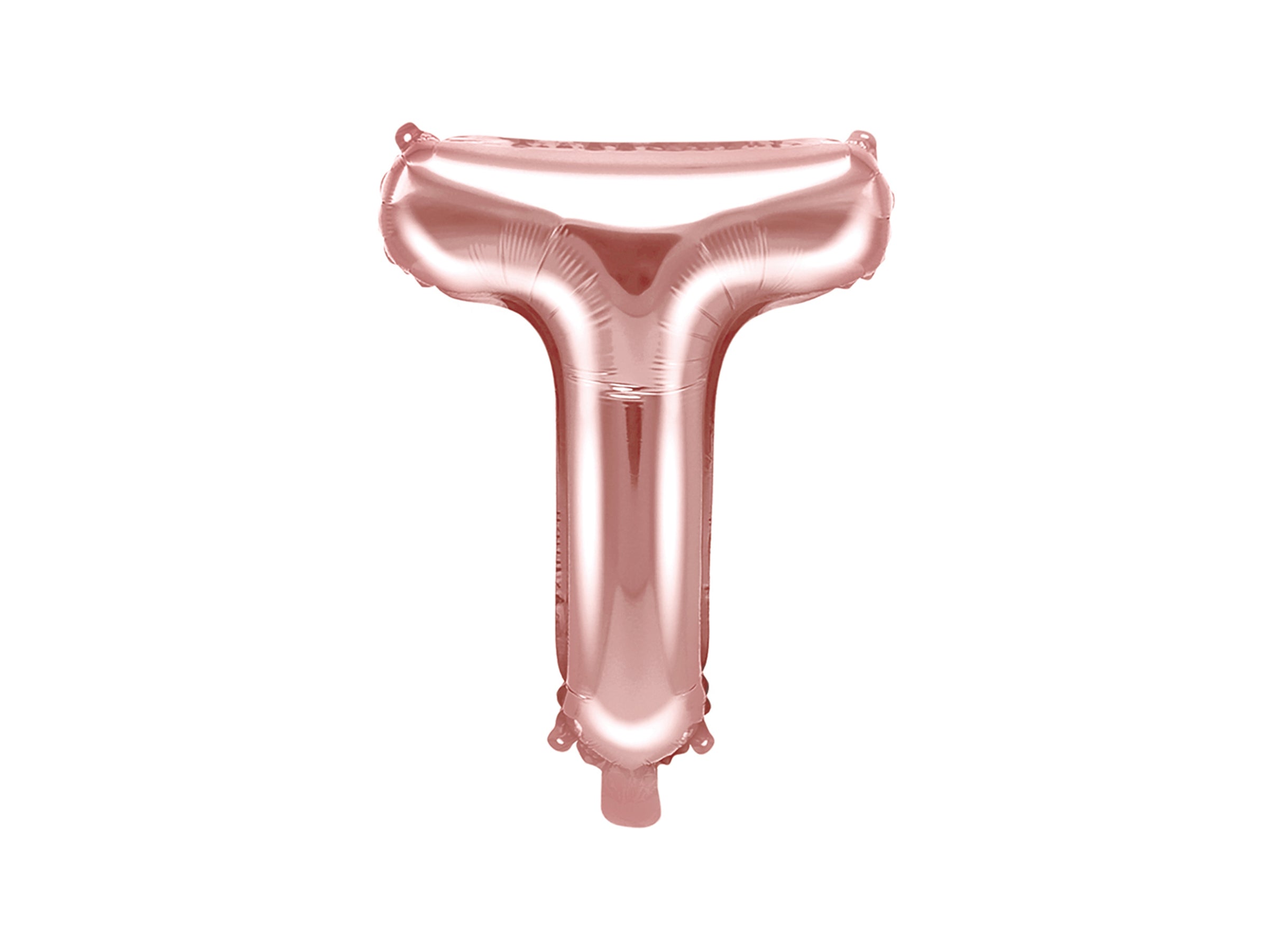 Ballon aluminium lettre T rose gold