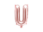 Ballon aluminium lettre U rose gold (35cm)