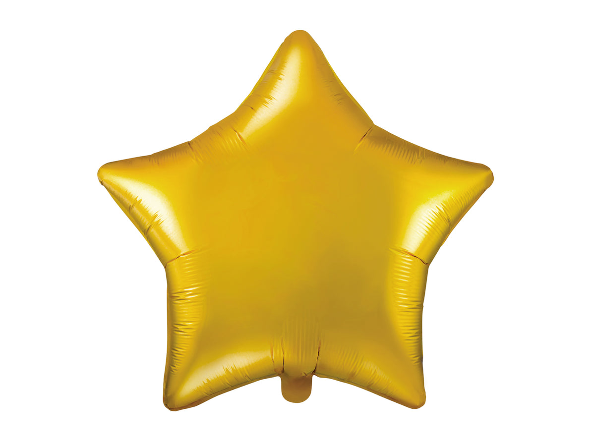 Ballon aluminium en forme d'étoile doré