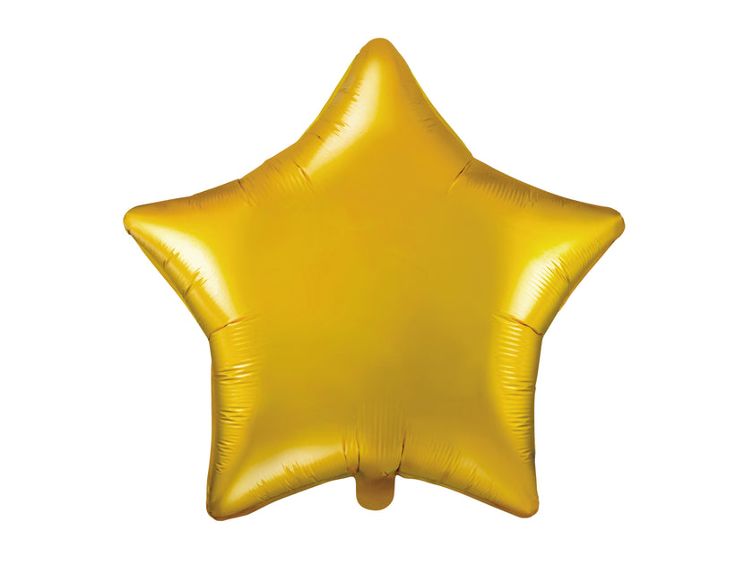 Ballon aluminium en forme d'étoile doré