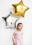 Ballon aluminium en forme d'étoile doré