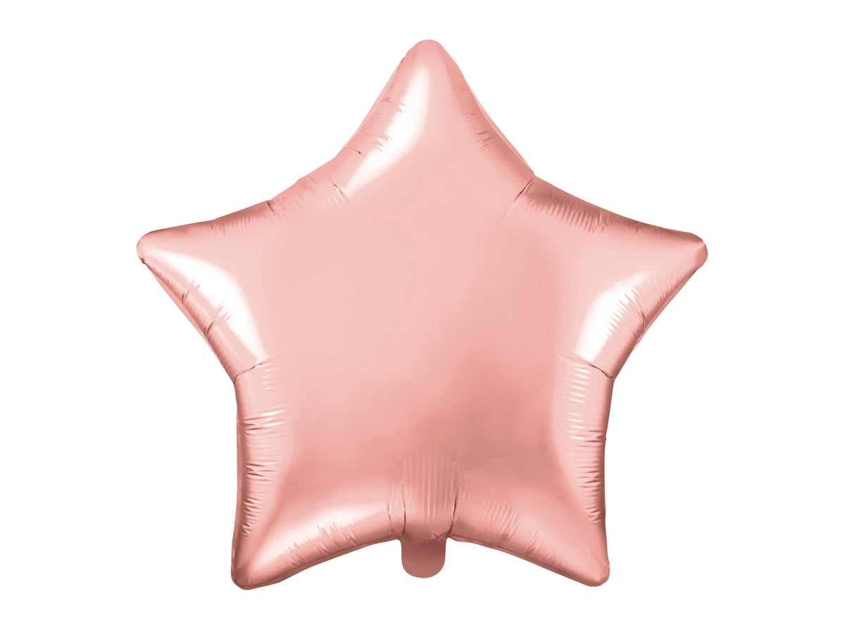 Ballon aluminium en forme d'étoile rose gold