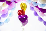Ballon aluminium 45 cm en forme de cœur rouge