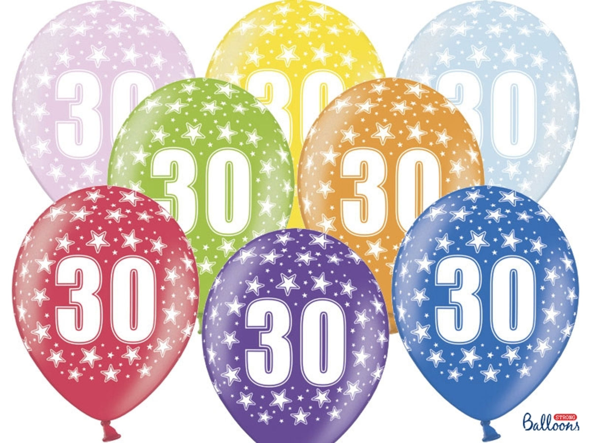 6 ballons en latex 