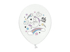 6 ballons en latex licorne (30cm) - Unicorn Collection