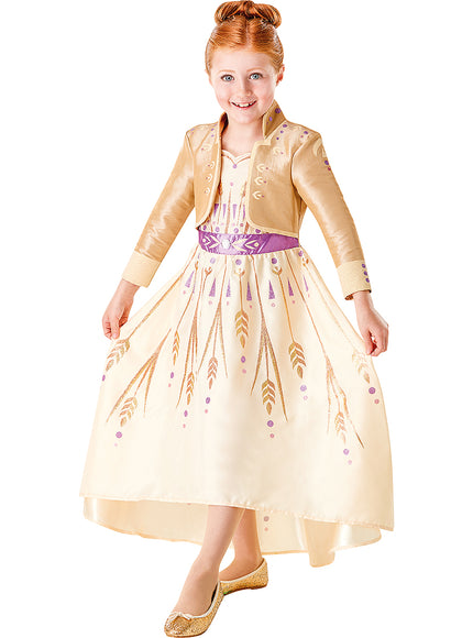Déguisement Anna La Reine des neiges doré fille - La Reine des neiges 2