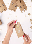 Calendrier de l'Avent en forme de maisons