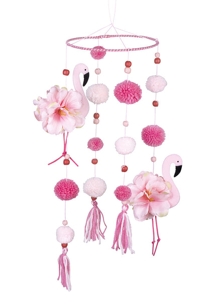 Décoration à suspendre flamants roses - Flamingo Party