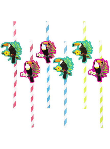 6 pailles toucans - Toucan Party