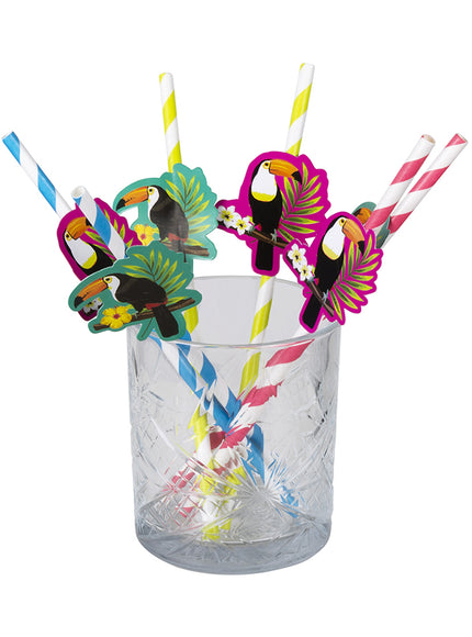 6 pailles toucans - Toucan Party