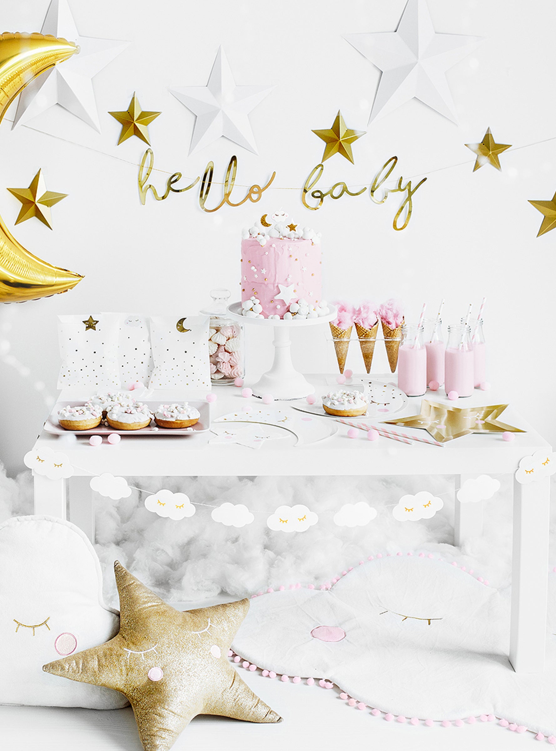 20 Serviettes en papier en forme d'étoile - Unicorn Collection