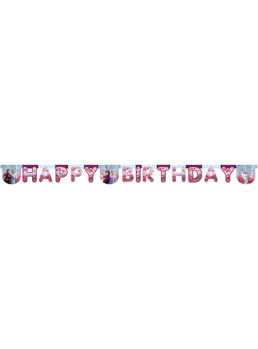 Guirlande La Reine des neiges 2 Happy Birthday
