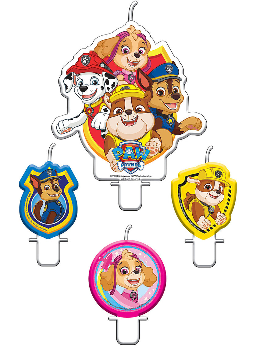 6 bougies La Pat’Patrouille (15 cm)