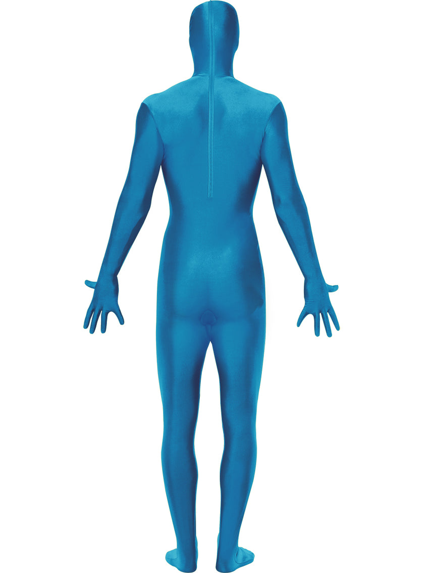 Déguisement seconde peau bleu adulte grande taille