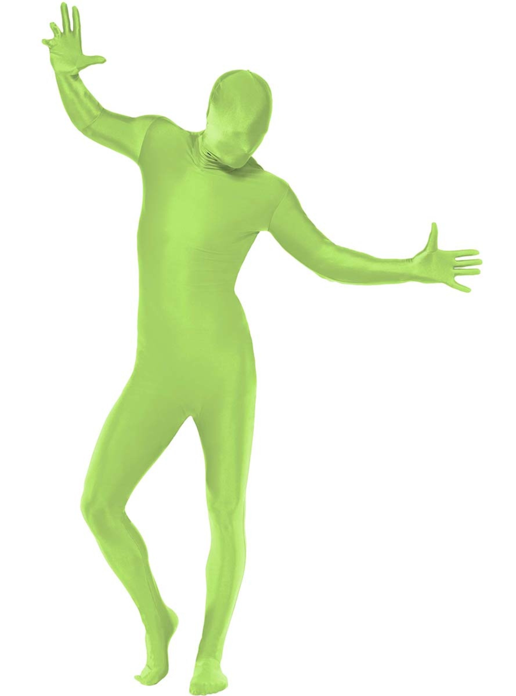 Déguisement seconde peau vert adulte grande taille