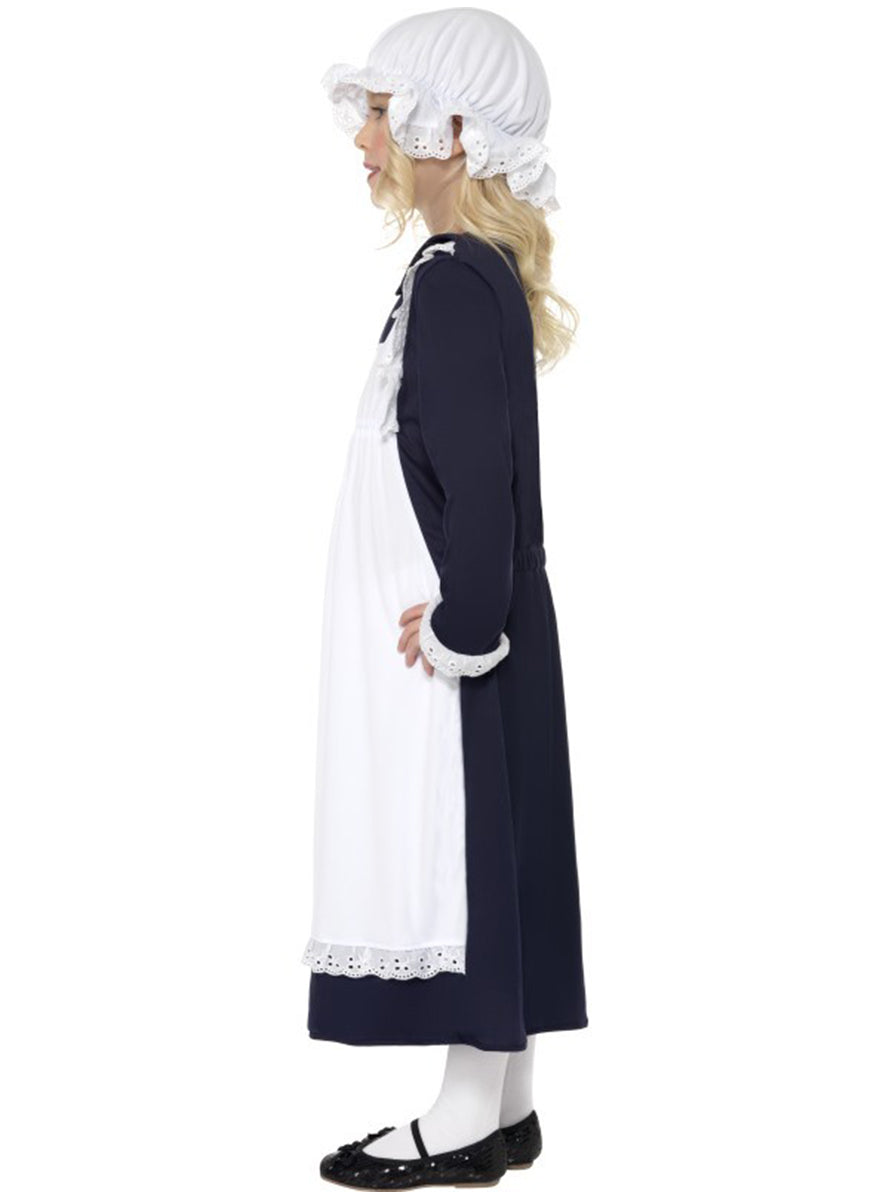 Déguisement humble jeune fille victorienne fille
