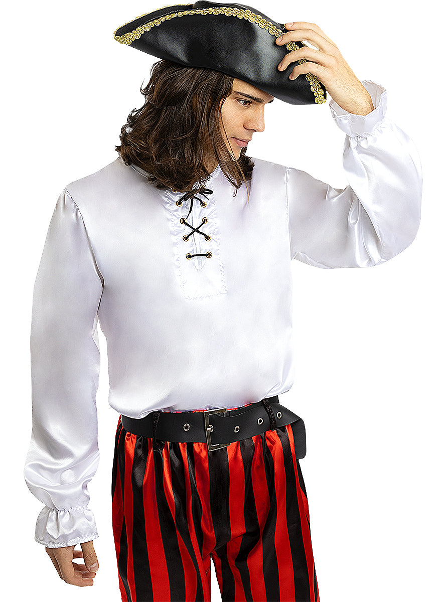 Chemise pirate blanche