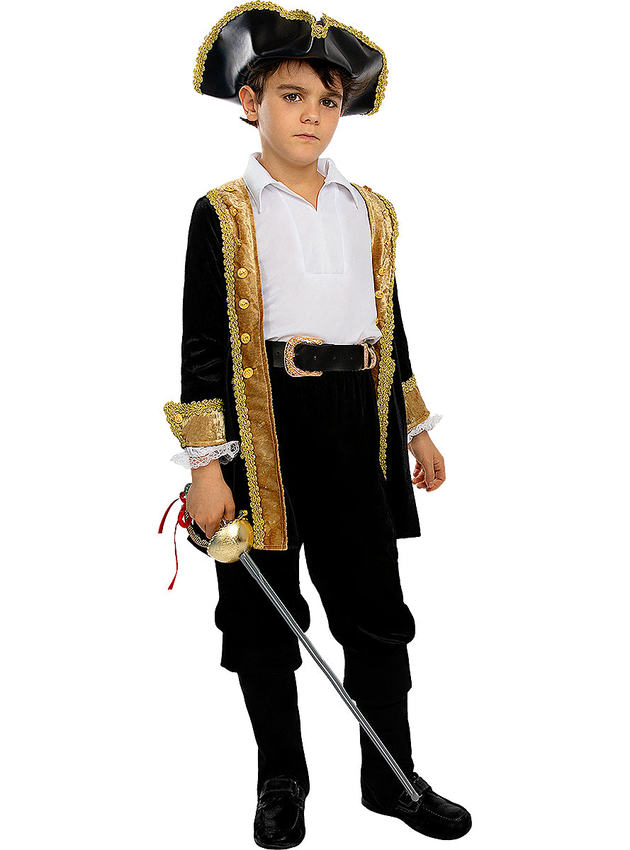 Chapeau colonial noir enfant