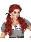 Perruque poupée rousse femme