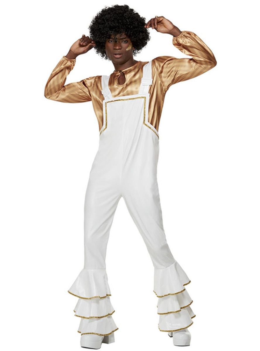 Déguisement disco années 70 blanc homme