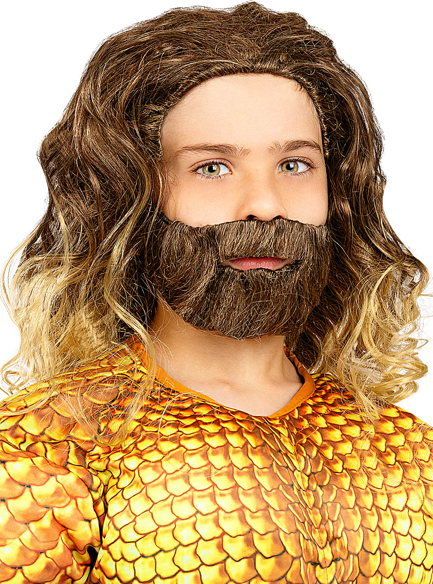 Perruque Aquaman avec barbe