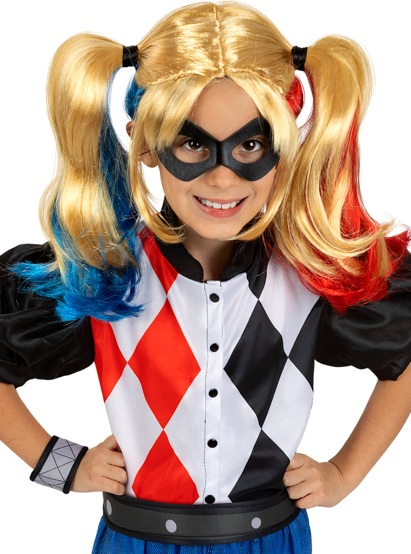 Perruque Harley Quinn pour fille