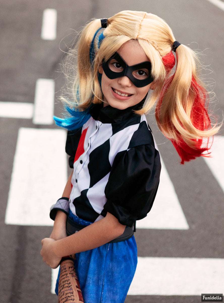 Perruque Harley Quinn pour fille