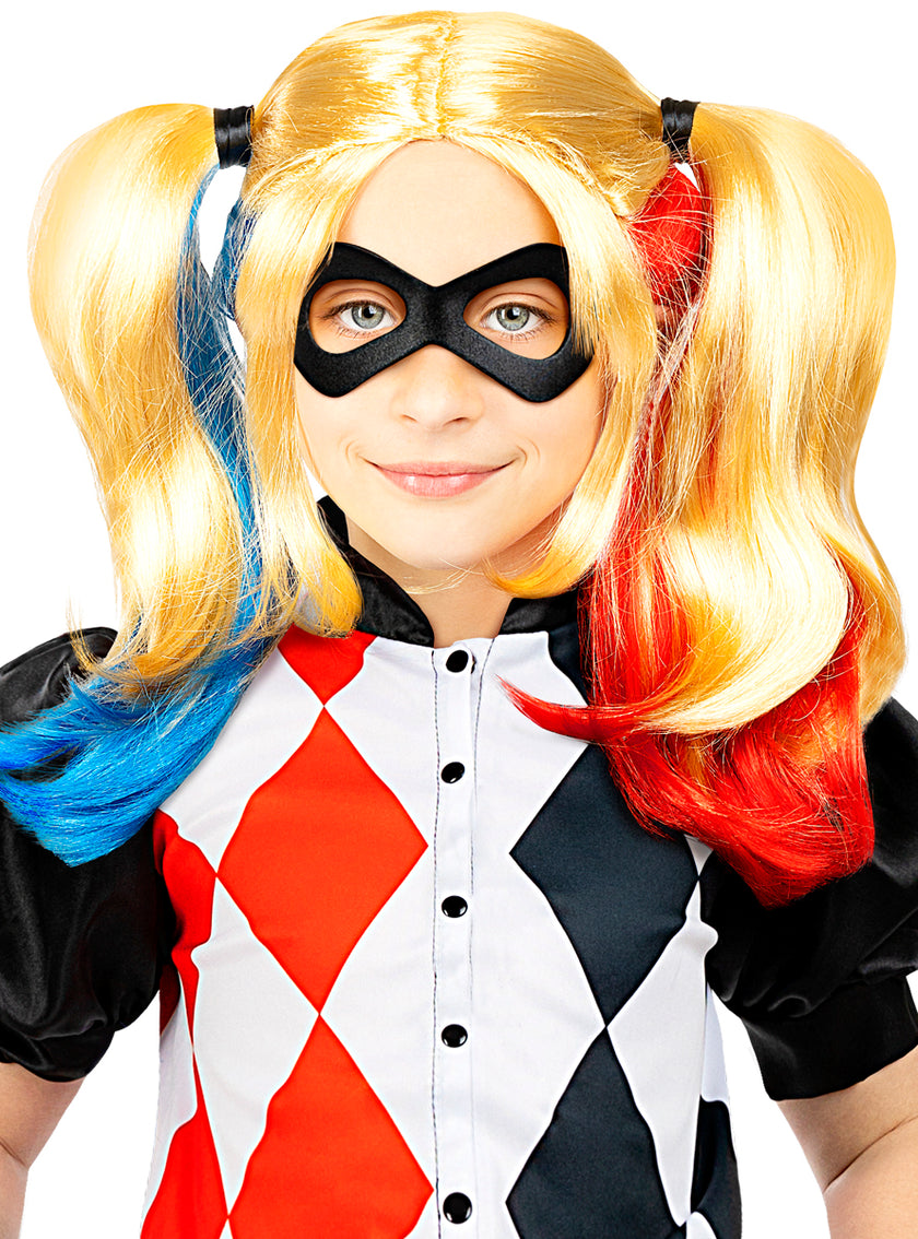Perruque Harley Quinn pour fille