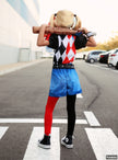 Perruque Harley Quinn pour fille