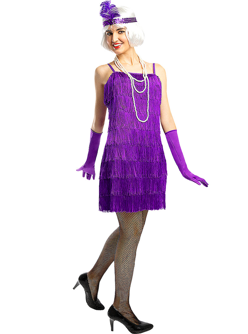 Déguisement charleston années 20 violet