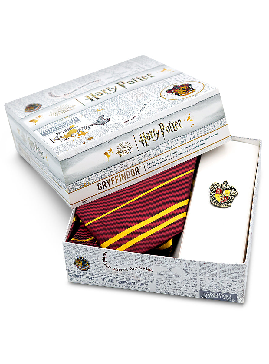Cravate Gryffondor avec pin's - Harry Potter