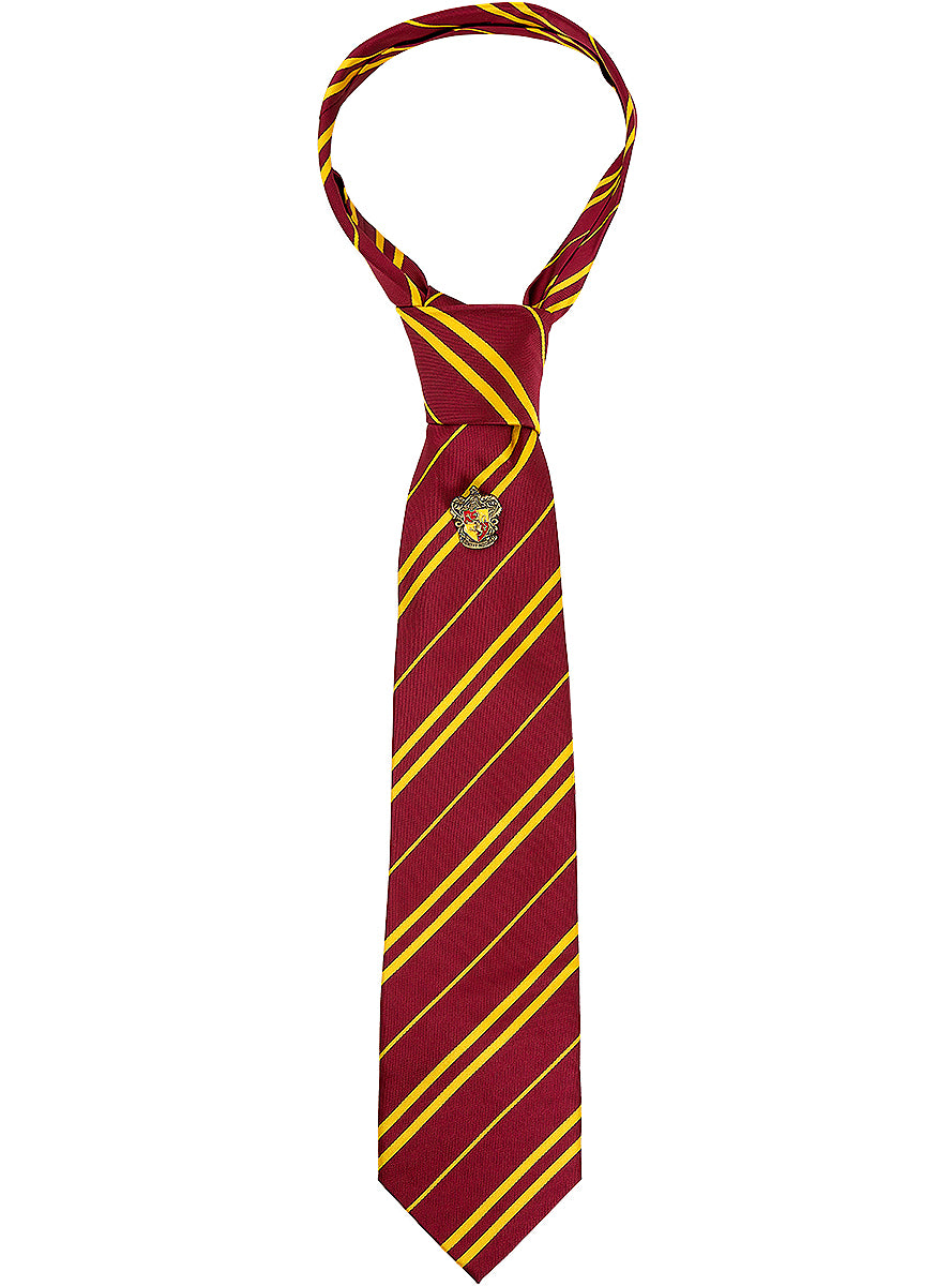 Cravate Gryffondor avec pin's - Harry Potter