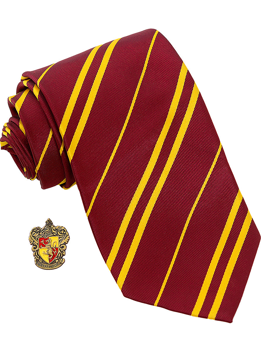 Cravate Gryffondor avec pin's - Harry Potter