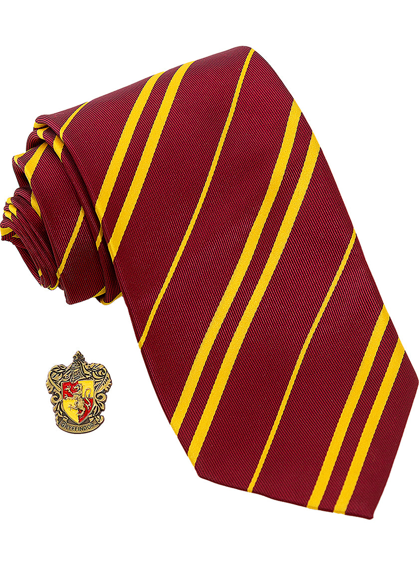Cravate Gryffondor avec pin's - Harry Potter