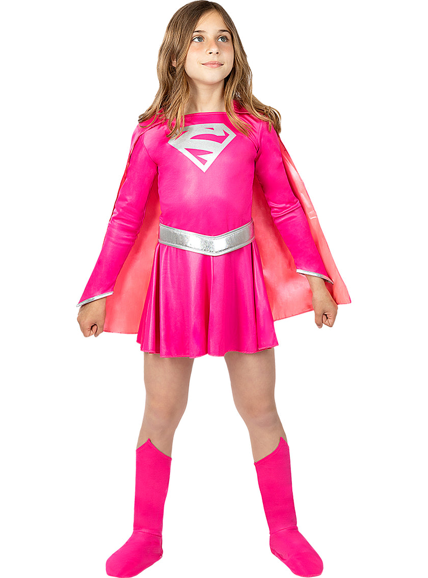 Déguisement Supergirl rose fille