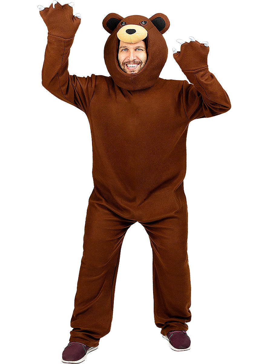Déguisement ours brun adulte