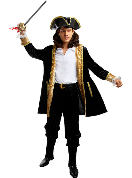 Déguisement pirate deluxe homme grande taille - Collection colonial
