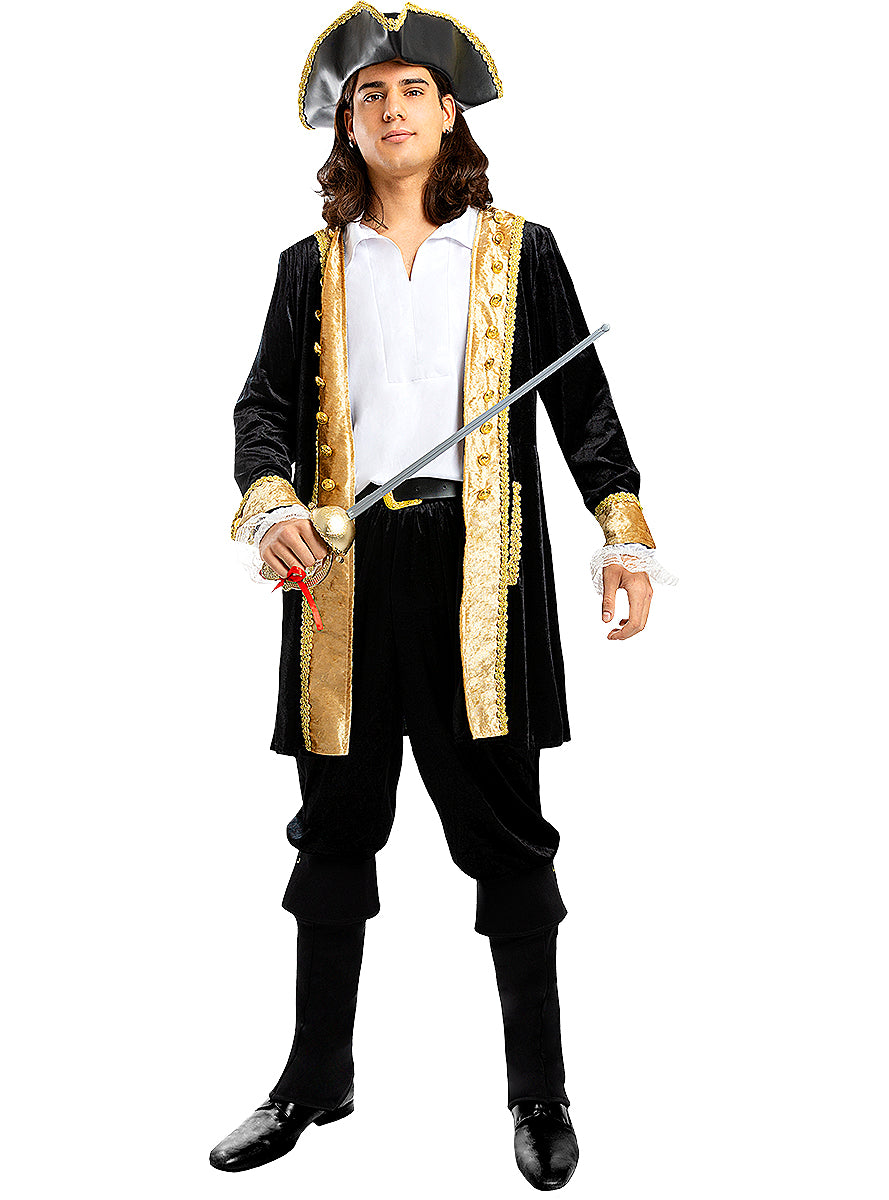 Déguisement pirate deluxe homme grande taille - Collection colonial