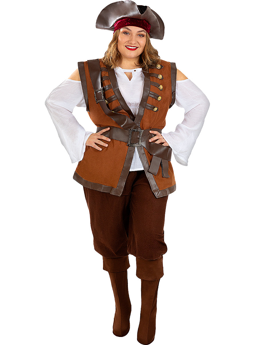 Déguisement pirate femme grande taille - Collection Caraïbe