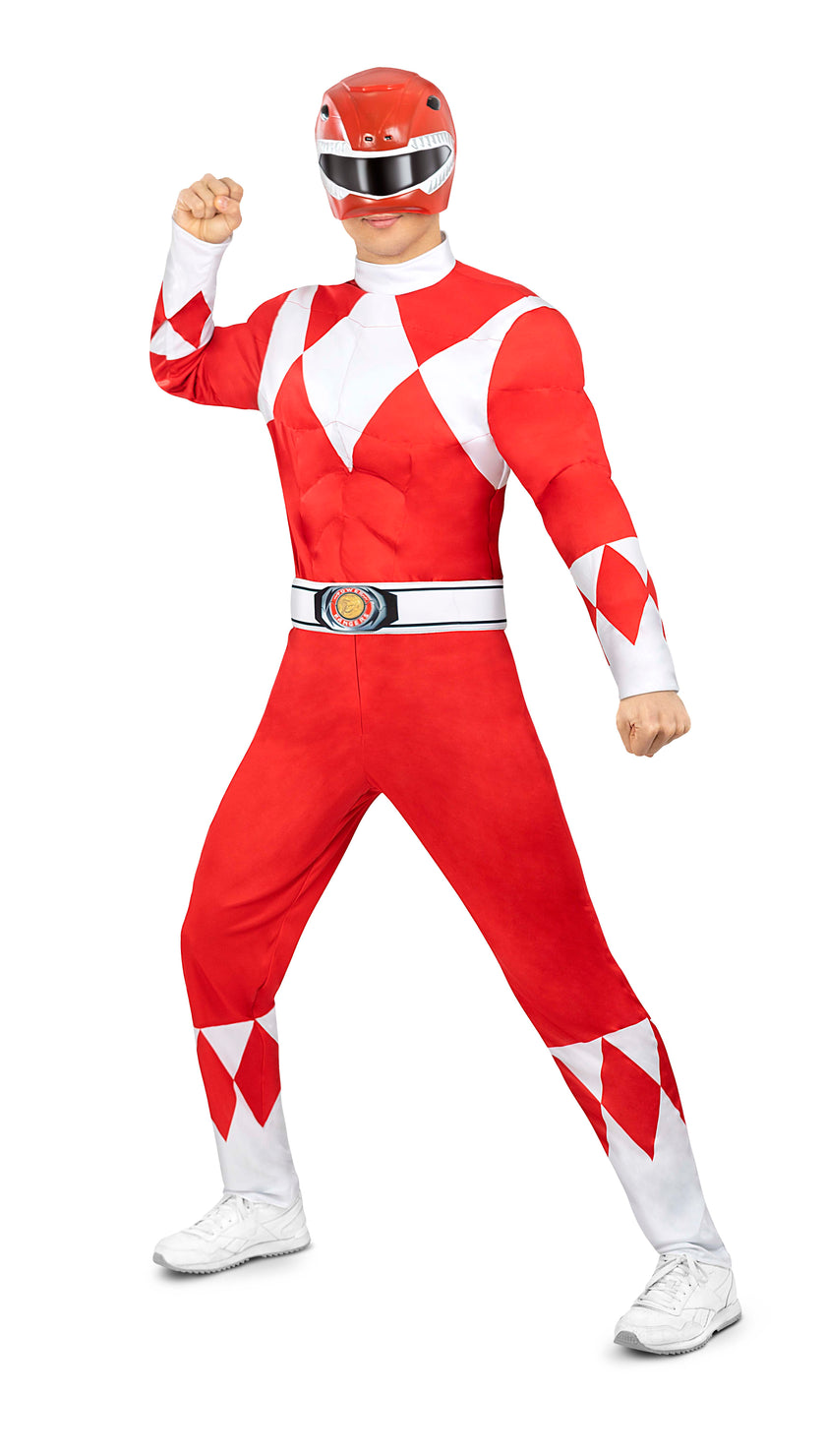 Déguisement de Power Ranger rouge adulte